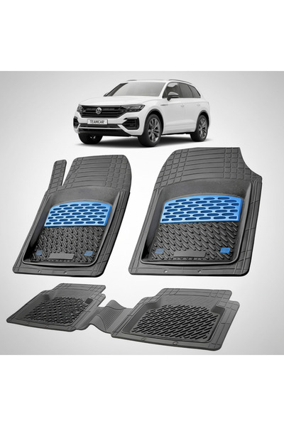 TEAMCAR Volkswagen Touareg 3 Συμβατά Πατάκια Δαπέδου 2018-2025 |   Μπλε