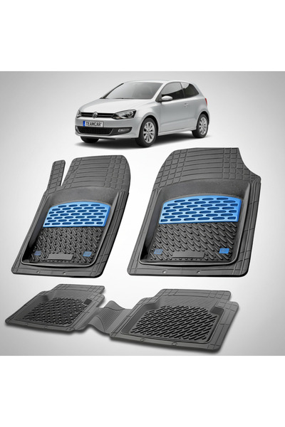 TEAMCAR Volkswagen Polo Mk5 6R 6C 3-θυρο Χάτσμπακ Συμβατά Πατάκια Δαπέδου 200...