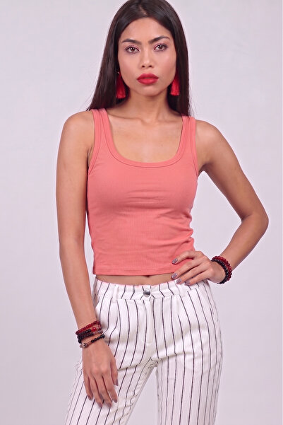 Kurun's Collection Τετράγωνος γιακάς με χοντρό λουράκι, βαμβακερό ελαστάνι