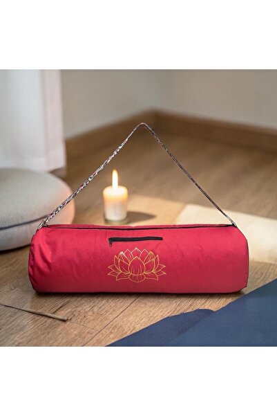 NareSpor Αδιάβροχη τσάντα μεταφοράς Lotus με τύπωμα Mat YogaFitness Τσάντα πρ...