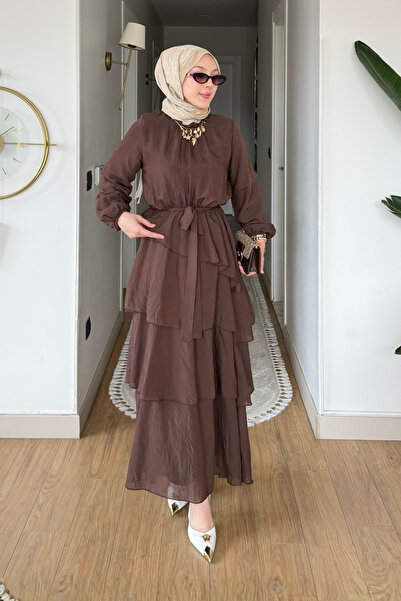 Tesettür Diyarı Φόρεμα Τεσεττούρ με επένδυση από ύφασμα Carmiel Tulle Modal -...