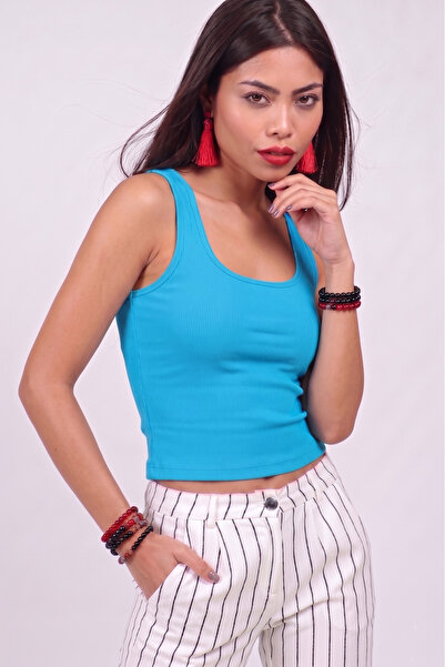 Kurun's Collection Τετράγωνος γιακάς με χοντρό λουράκι, βαμβακερό ελαστάνι