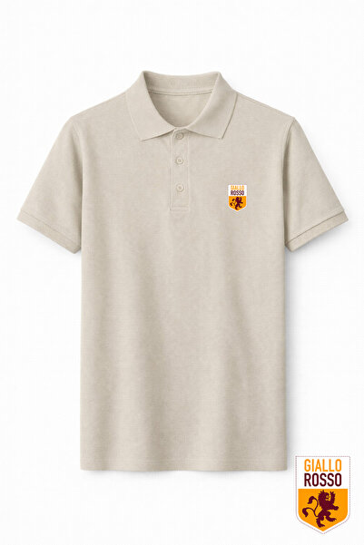 Giallo Rosso Βασικό Πόλο σε Χρώμα Πέτρας