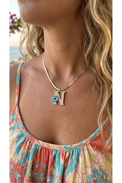 İNN JEWELLERY قلادة من الفولاذ 316L مقاومة للصدأ ومضادة للحساسية مع أشكال حرو...