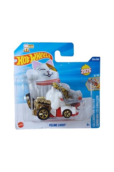 HOT WHEELS Feline Lucky Car, Λευκό, Κλίμακα 1:64 - Μοντέλο 2025