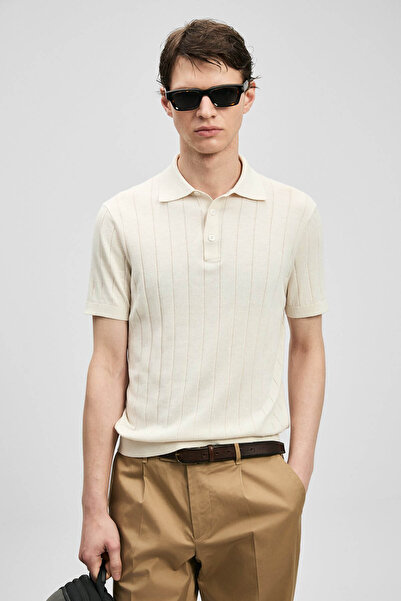 Lufian Ανδρικό T-Shirt Bold Off-White 111090137