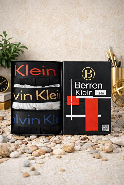 Berren Συλλογή Calvin 3 τεμαχίων Lycra Boxer σε κουτί