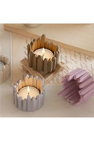 morlalem m Crystal Kaya Tealight Candle Holder, Mini Flower Pot Silicone Mold...