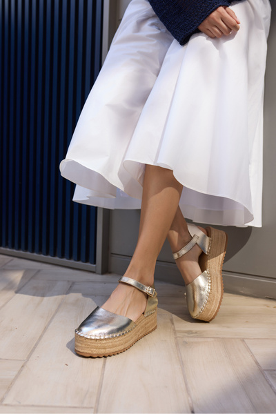 ANGELİNA JONES ZENIT ΓΥΝΑΙΚΕΙΑ ΧΡΥΣΑ ΣΑΝΔΑΛΙΑ ΜΕ ΣΟΛΑ ΕΣΠΑΝΤΡΙΛΙΑΣ ΑΠΟ ΓΝΗΣΙΟ...