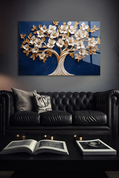 TAULART ΑΝΘΕΚΤΙΚΟ ΓΥΑΛΙΝΟ ΤΡΑΠΕΖΙ, ΜΟΝΤΕΡΝΑ ΔΙΑΚΟΣΜΗΣΗ ΤΟΙΧΟΥ, ΜΠΛΕ ΔΑΠΕΔΟ, Α...