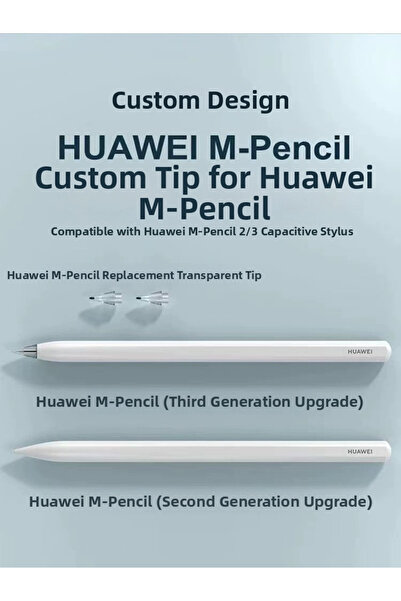 Fogy Huawei M-Pencil Pro/2. Ve 3.Nesil İle Uyumlu Dayanıklı 6 Yedek Uçları Ve Saklama Kutusu