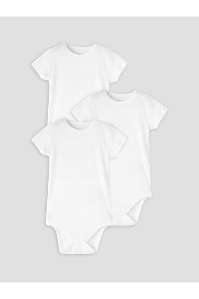 LC Waikiki Lcw Baby Baby Boy Snap Fastener Bodysuit 3-Pack
