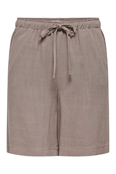 ONLY Onlsıesta Mw Pull-Up Lın Bl Γκρι Γυναικείο Σορτς 15333032