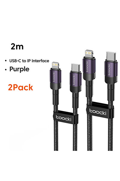 Choice11 toocki C-L 2M Purple 2Pcs Toocki USB C Cable to iP Cable PD 27W Fast...