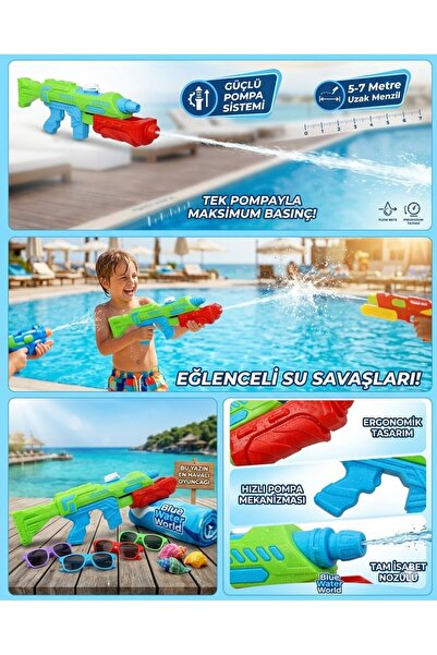 mavi su dünyası Keleşli Pompalı Su Tabancası
