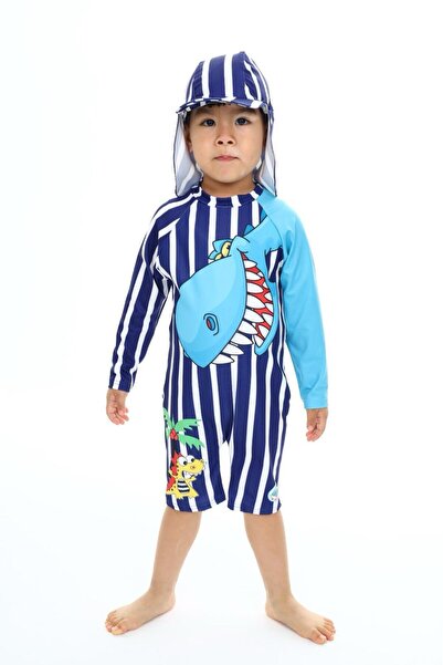 mikam Αγόρι με καπέλο με φερμουάρ μακριά μανίκια κάτω από το γόνατο αντηλιακό...