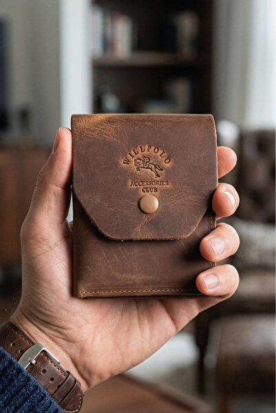 willpolo Genuine Natural Calfskin Unisex Viral Wallet Card Holder