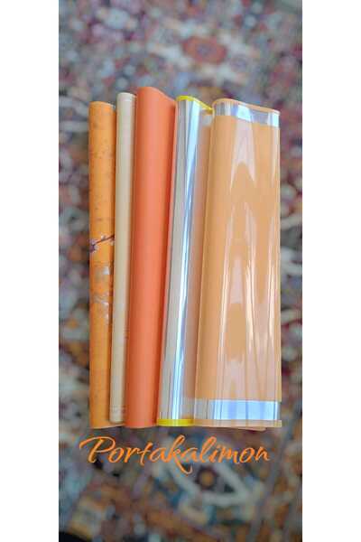hobidaşım Portakal Limon 2 - 10'lu Set: 5 Model x 2 Adet Su Geçirmez Çiçek Am...