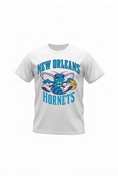 URBANTRENDSTORE Unisex New Orleans Hornets Oversize Fit Άνετο φαρδύ μπλουζάκι...