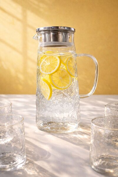 Maloria Metal Kapaklı Vakumlu Sürahi, Yağlık, Sirkelik ve Sütlük | 1300ml - 2...
