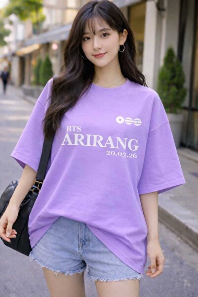 puolikuu Μπλουζάκι Oversize με στάμπα Arirang World Tour BTS