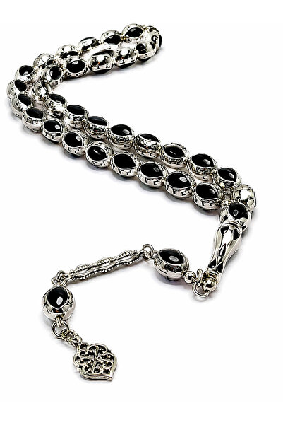 Deniz Elmasları Ασημένια επιμεταλλωμένα πέτρινα χάντρες προσευχής – Ανδρικές ...