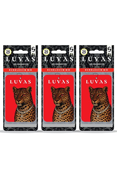 LUVAS Co Araba Kokusu Üçlü Leopar SakızMix Special