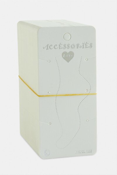 Generic Brand Markenio Dik Halhal Card (143945) 200 Pieces-White