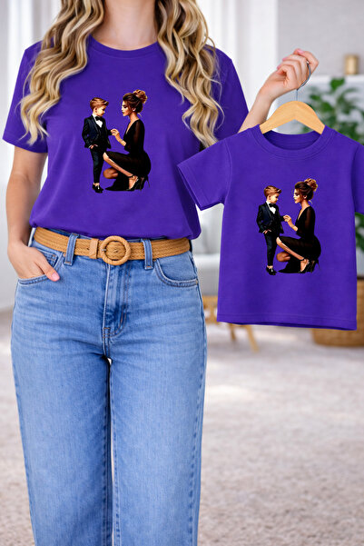 LORVEX Μπλουζάκι Mother Son Oversize Ζευγάρι Μπλουζάκια 100% Βαμβάκι Άνετη Εφ...