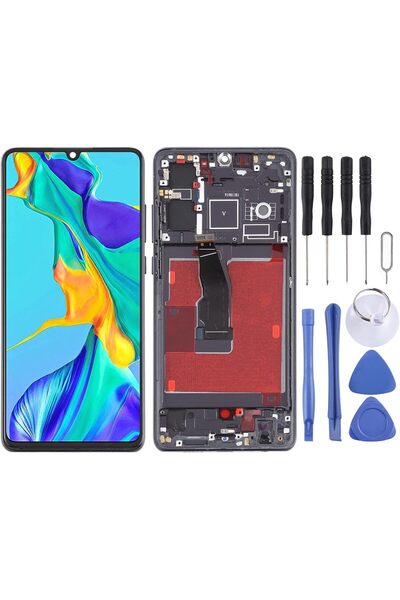 indirimplus Huawei Uyumlu P30 Orjinal Lcd Ekran Dokunmatik Full Çıtalı Siyah