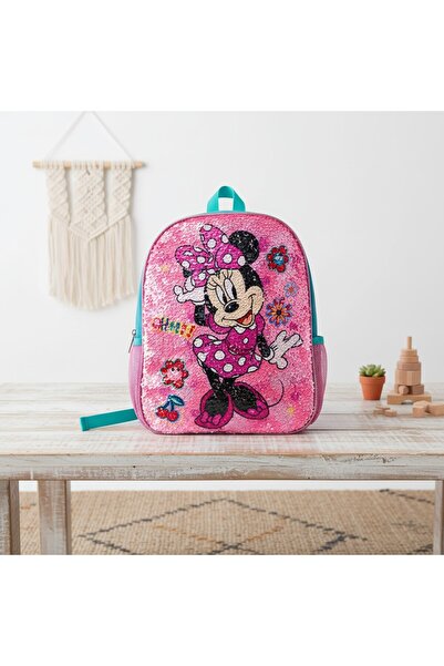 Disney Minnie Mouse Kindergarten Backpack - Reversible Sequins