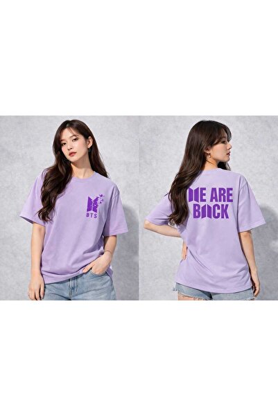 puolikuu Arirang World Tour BTS Baskılı Oversize Tshirt