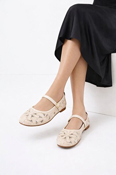 Slipcat Γυναικεία παπούτσια μπαλαρίνας με φλοράλ σχέδια, άνετη σόλα και λουρά...