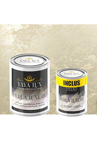 YaYa Color Vopsea Decorativă de Lux Perla Luxury Bej Sampanie cu fulgi perlaț...