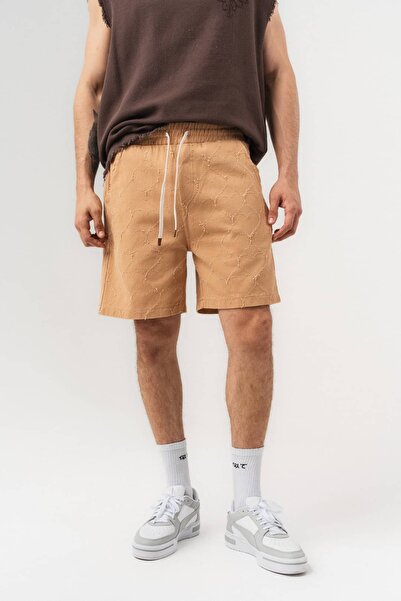 go gang own Σορτς από υφαντό ύφασμα με σχέδιο καρδιές και ελαστική μέση