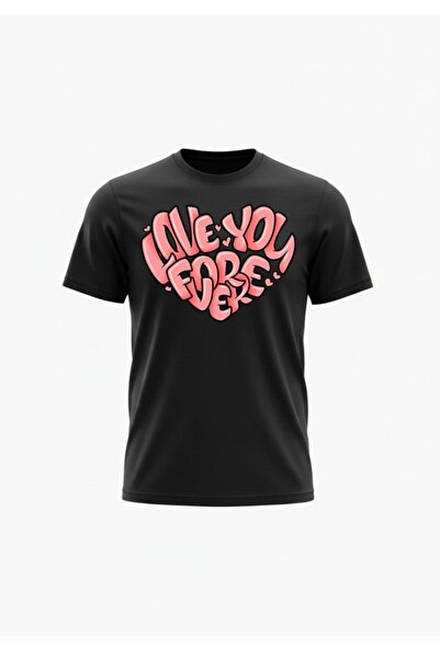 URBANTRENDSTORE Unisex Love Forever I Love You Printed Oversize Fit Comfortab...