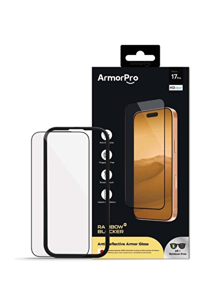 ArmorPro واقي شاشة RainbowBlocker HD AR+ مضاد للوهج لهاتف آيفون 17 برو