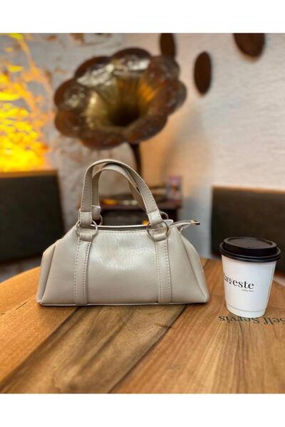bag حقيبة كتف نسائية مصنوعة من الجلد الصناعي الناعم مكونة من 3 أقسام للاستخدا...