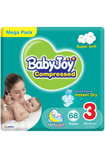 Baby Joy Size 3 Mega Pack 68 Diapers