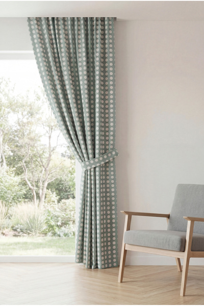 nareen home Yeşil Fon Perde 180X250 Pilesiz