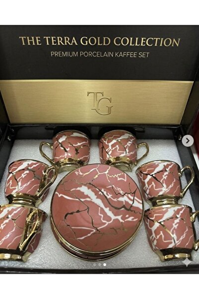 OEM Κομψό Σετ Καφέ – 6 Φλιτζάνια + 6 Πιατάκια - Πορσελάνη