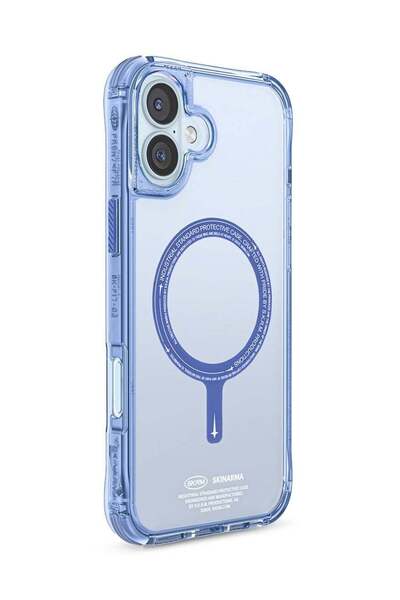 SAİDO Skinarma Mag-Charge Case for iPhone 16 Plus Blue