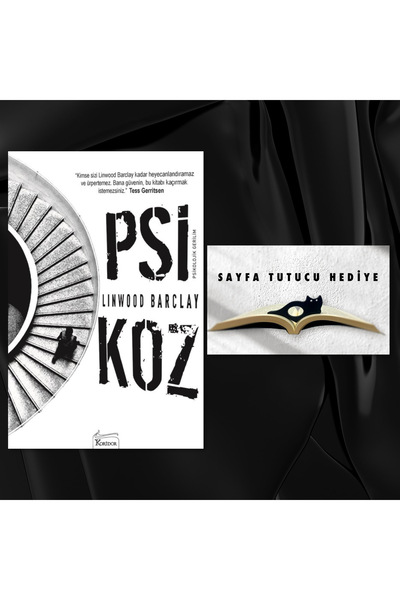 Koridor Yayıncılık حلقة قراءة الكتب وحامل الصفحات بتصميم شخصية قطة/سيكووز هدية
