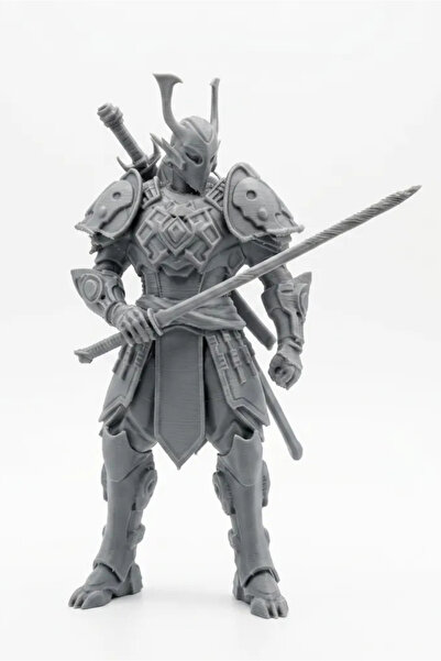 Bebişto 3D Baskı Zırhlı Knight Figürü – Fantastik Savaşçı Heykeli, Koleksiyon...