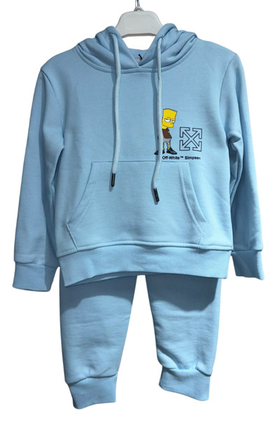 NOBLEKIDS Boy's simpson print tracksuit set - blue