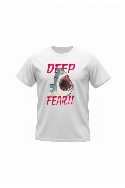 URBANTRENDSTORE Unisex Deep Fear Shark Vacation Oversize Fit Comfortable Wide...