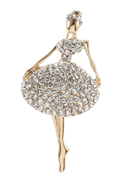 The Casius. Καρφίτσα Μπαλαρίνας με Στρας