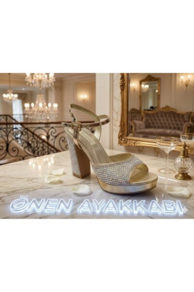 Beety ŞIK ALTIN RENGİ ABİYE AYAKKABISI