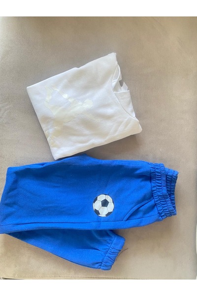 GÖKÇE futbol baskılı eşofman takımı