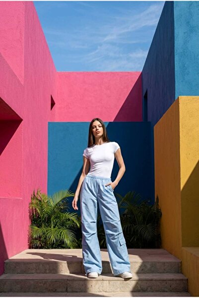 Combout Women's Cargo Pocket Wide Leg Pants